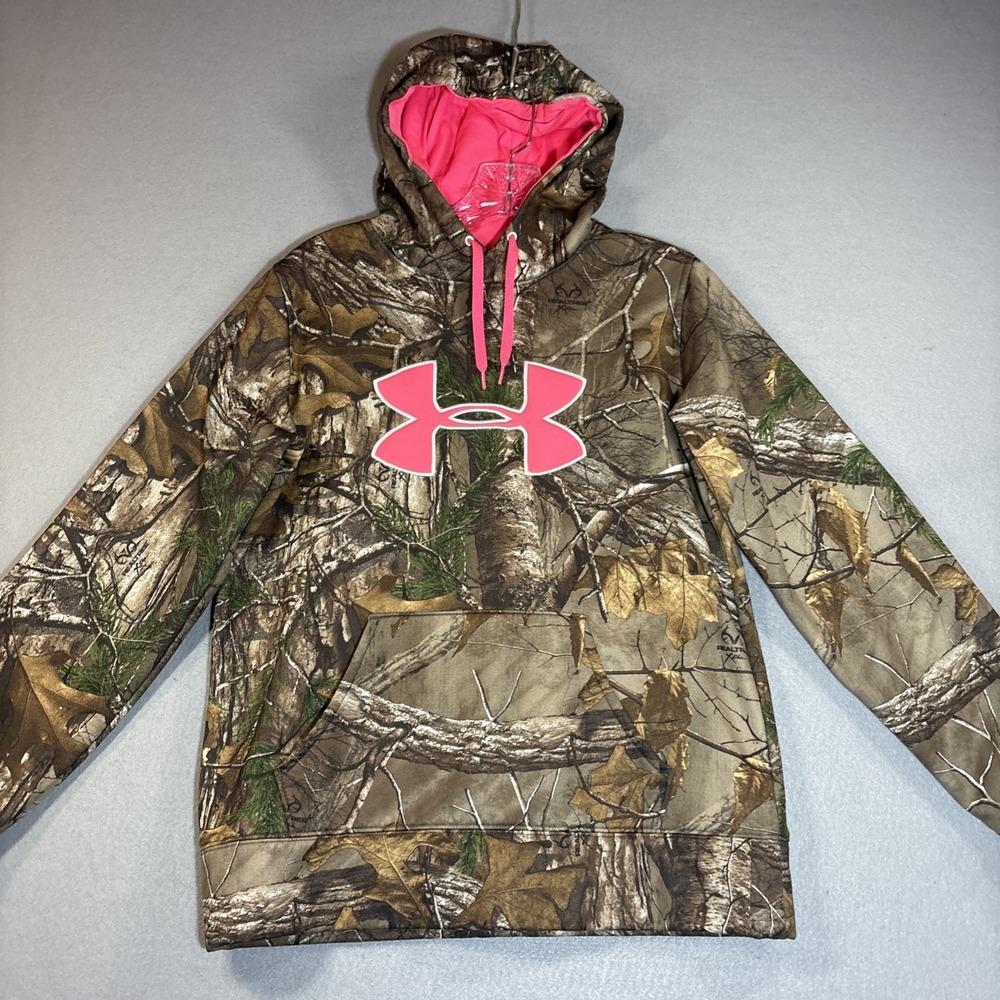 Under Armour Women's Realtree Camo/Pink hoodie Cold Gear Storm‎ Size: Small